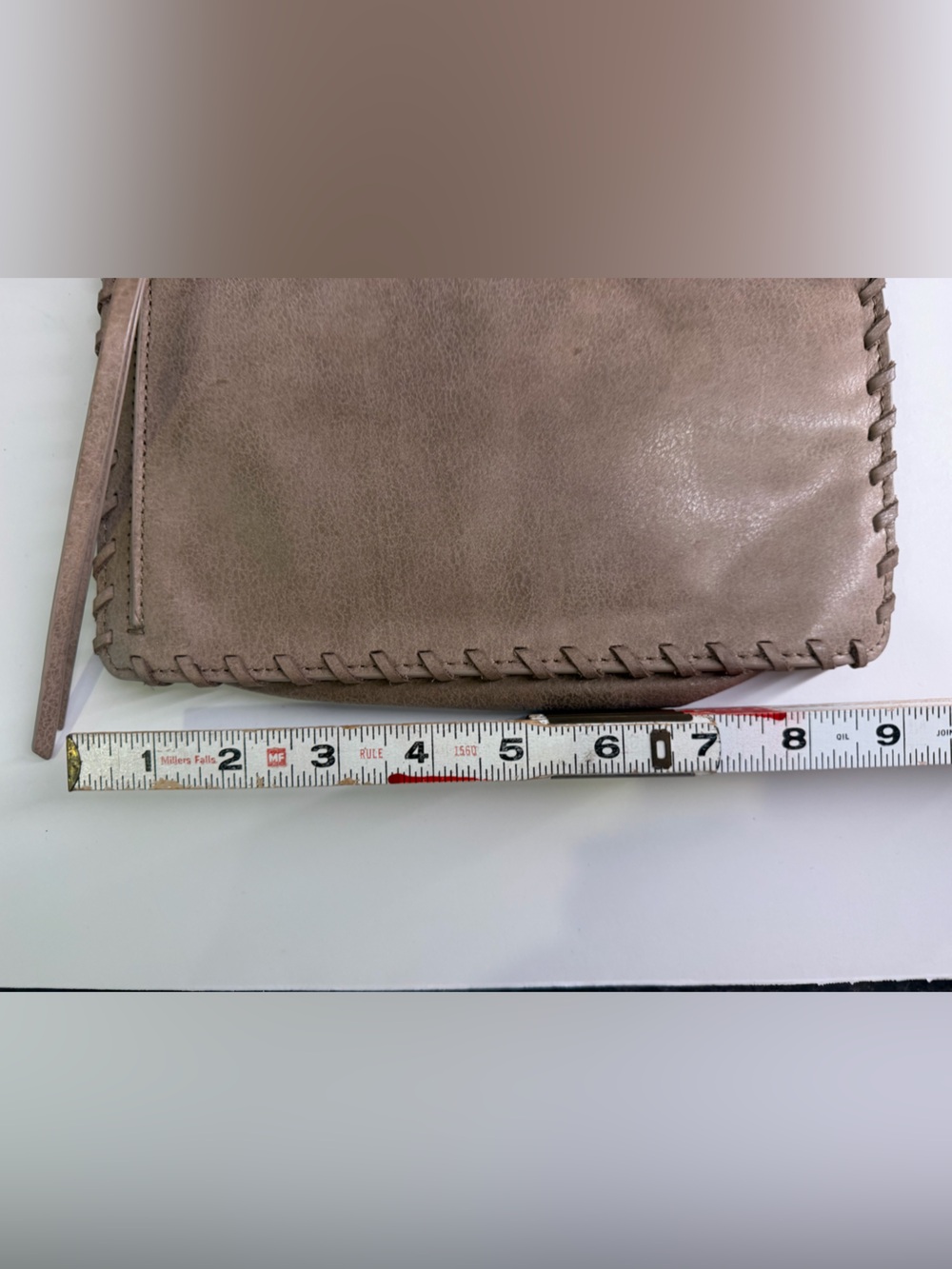 HOBO Beige Mini Crossbody with Floral Print Lining - Picture 4 of 6
